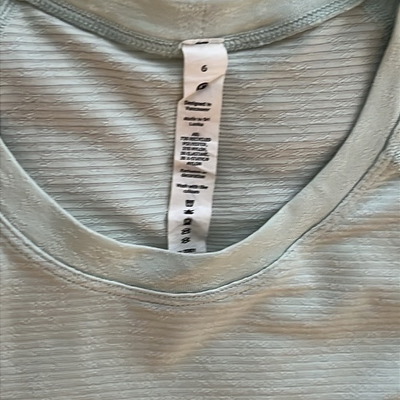 Lululemon Swiftly Tech Long Sleeve Shirt 
Distorted Static Delicate Mint sz 6 - Picture 15 of 16